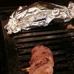 梁山苑 - ニンニクホイルとハツ　2015.8