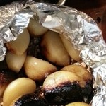 梁山苑 - ニンニクホイル焼き　2015.8