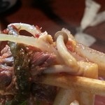 梁山苑 - オンメンの具をリフト2015.8