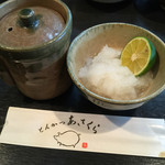 とんかつあさくら - すだちおろし
      ¥160