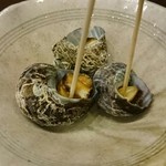 とと菜渡邉 - 姫サザエの塩茹で頂きました。