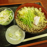御食事処つむぎ - 冷やしたぬき蕎麦大盛り