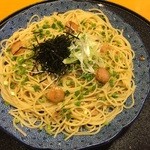 洋麺屋 五右衛門 - ホタテペペロンチーノ大盛り、1060円です。