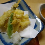 楽庵 - 穴子天ぷら　￥580