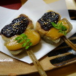 楽庵 - 今日の生麩田楽　￥490