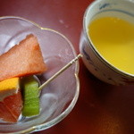 楽庵 - 果物（サービス）