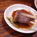 天龍 - 【料理】ハラミ（塩）はワサビ醤油で♪