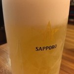 横浜中華料理　和香佐 - 生ビール(中ジョッキ)