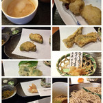 つくも - はもの天ぷらつきおまかせ天ぷらとざるそば