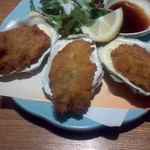 たらふく　うなり - カキフライ(税抜650円) 昆布醤油が抜群の相性！ 2015.07