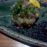 たらふく　うなり - 鰺なめろう(税抜680円) 2015.07