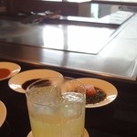 鉄板焼 さざんか - レモン酒