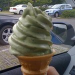 道の駅 玉露の里 - 玉露ソフトクリーム