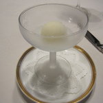 オーベルジュ まつむら - 口直し ニューサマーオレンジのシャーベット