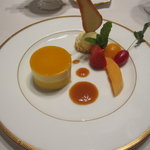 オーベルジュ まつむら - 最後の一皿、パッションフルーツのムース