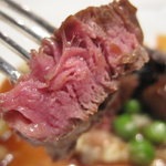 オーベルジュ まつむら - 脂身が少なく柔らか～い、ミディアムで