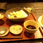 手挽きそば 一心 - エビ天ざる2枚（1,950円）