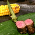 京松蘭はなれ - サーロインの炭火焼