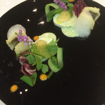 ポエシア - 鱧のムースとフリット サラダ仕立て