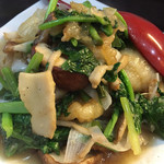 めだかタンタン - フカヒレと野菜の炒め物。