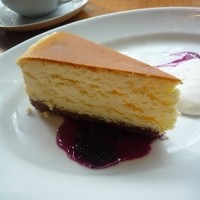 オーク ドア - ニューヨークチーズケーキ ブルーベリーコンポート ホイップクリーム 
