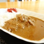 道の駅しみず - 2015年5月　山椒カレー。ソースを全部かけました～（´∀｀）