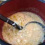 天茶屋 七蔵 - 稲庭うどん　七蔵特製スープつけ麺