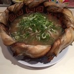 希望軒 - とんこつラーメン、チャーシュー大盛り