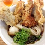 築港麺工房 - 鶏天ぶっかけ