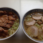 麺よし - 特製ラーメン＆塩チャーシュー麺