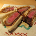 器楽亭 - 和牛ランプのカツ・サンド