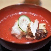 すず木 - 蓮根と金目鯛の饅頭　松茸
                  のお椀