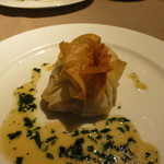 エノテカラウラ - モンサンミッシェル産ムール貝を詰めたＵＦＯズッキーニ