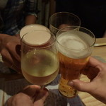 炭と地酒とたしなみワイン Kai本店 醸す - ●約半年ぶりの乾杯～♪