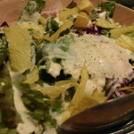 炭と地酒とたしなみワイン Kai本店 醸す - ●シーザーサラダ、野菜はたっぷり摂らなきゃあかんよ～