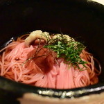 炭と地酒とたしなみワイン Kai本店 醸す - ●鮮やかな鱧と梅のソーメン