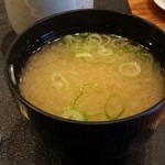 幸寿し - お味噌汁