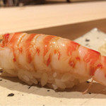 すし宮川  - 今まで食べた車エビとの違いは直前ボイルでしょうか