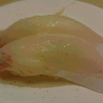 寿司虎 - 活〆カンパチトロ塩レモン