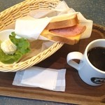 モリバコーヒー - ハムチーズトーストセット