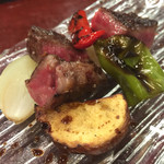 滋味 康月 - 2015年8月
      ■ 風（Lunch）5,400円
      ＊ 八寸
      ＊ 白味噌
      ＊ 温物
      ＊ お造り
      ＊ 焼物（魚）
      ＊ 焼物（肉）
      ＊ 揚物
      ＊ ご飯
      ＊ 香物
      ＊ デザート
      ＊ 煎り番茶orエスプレッソ
      