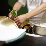 美かさ - 店内：谷中生姜を上げてます