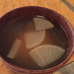 鉄板バルHANANOKI - 味噌汁