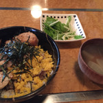 Teppam baruhananoki - 焼きマグロ丼(こってり) 大盛