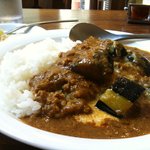 シェリーハウス - ランチ：なすとひき肉の印度カレー