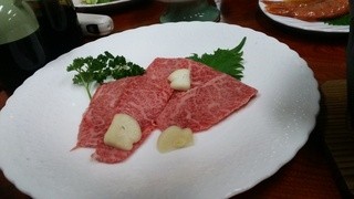 姫乃屋 - 2日目の追加料理の前沢牛の焼肉(プラス2200円)