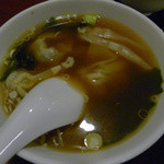 Pinchin Shuka - "五目チャーハンとワンタンスープ"のワンタンスープ