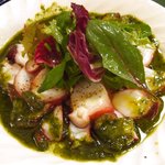 トラットリア ナトゥーラ - 北海だこのカルパッチョ　バジリコソース（1100円）