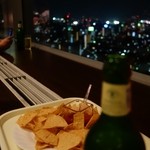 スカイキャロット - （2015/7月）Bar＆Cafe窓際カウンター席からの眺め