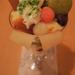 八ッ橋茶屋 - 季節の八ッ橋パフェ